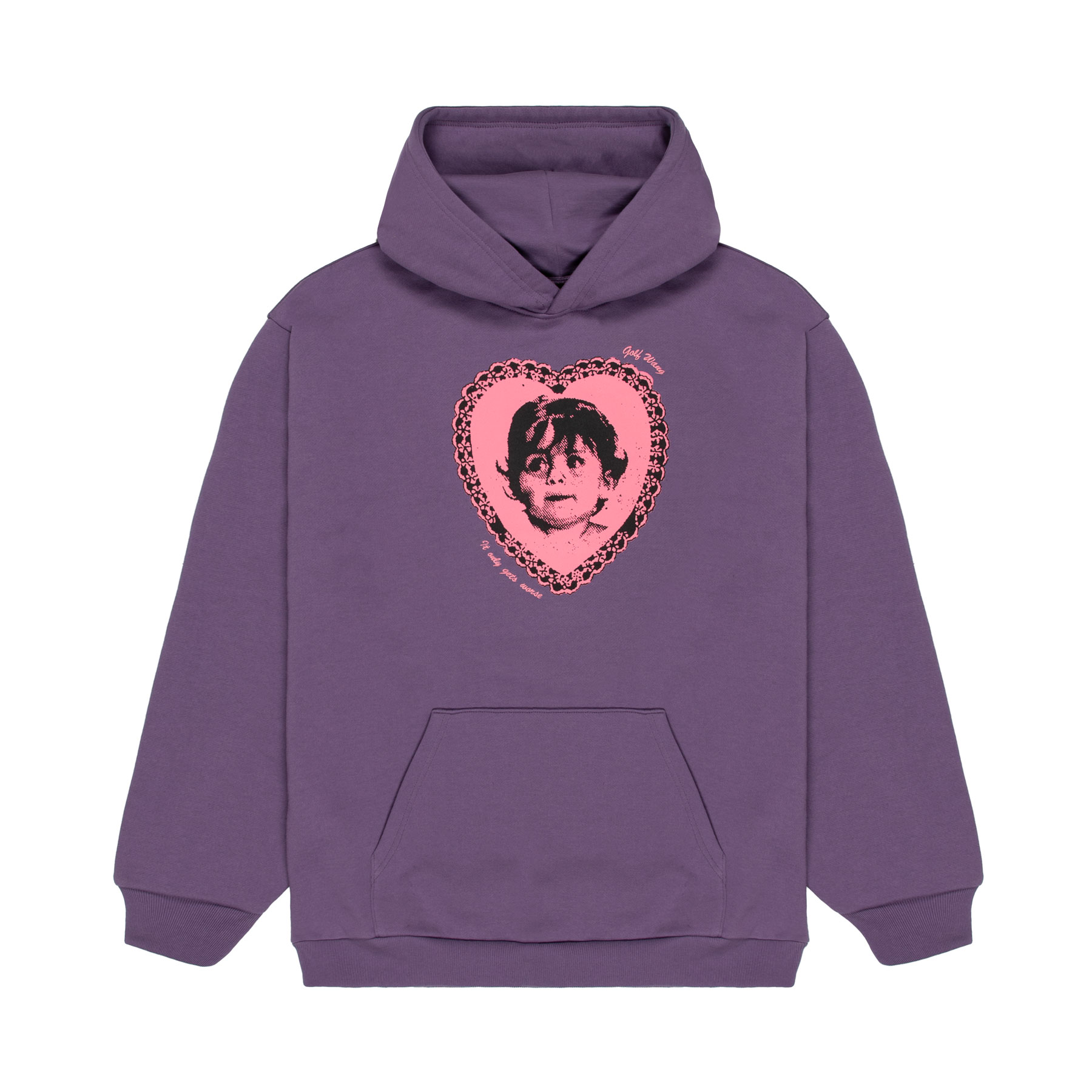 Gets Worse Hoodie Purple